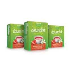 Kit 03 Desinchá Morango com Baunilha