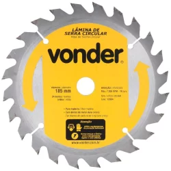 Disco de Corte Vonder Serra Circular Madeira 7.1/4" 185x20mm