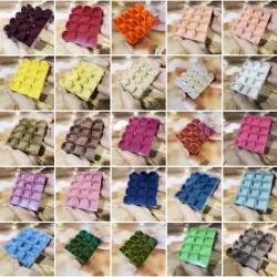 50 FORMINHAS TELA ESCÓCIA 4 PÉTALAS (3,5CM) PARA DOCES FINOS - CASAMENTO, ANIVERSÁRIO E FESTAS