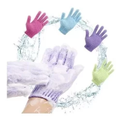 4 Luva Esfoliante para Banho - Massagem Corporal e Limpeza Profunda da Pele