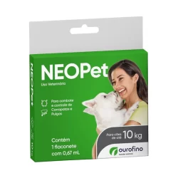 Antipulgas E Carrapatos Neopet Ourofino Para Cães De 1kg Até 10kg - 0,67ml
