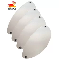 Viseira Capacete De Moto Trasparente San Marino (4 Unidades)