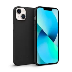 Capa Case Capinha Premium de Couro para iPhone 13 - Dual Preta, Proteção Reforçada - Gshield