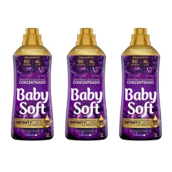 kit 3 Amaciantes Concentrado Baby Soft Inspiração Fascinante 1L