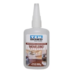 Cola Instantânea Para Artesanato Moveleiro 100g Tek Bond 793 Acrigel Postiça