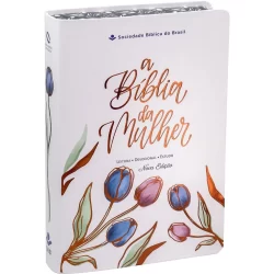Bíblia De Estudo Da Mulher | Letra Grande | Nova Almeida Atualizada | Branca Feminino Luxo