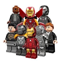 Super Heróis Tony Stark Pepper Iron Armor MK3 Whiplash Man Personagem Montagem De Personagens Figura Brinquedo De Plástico