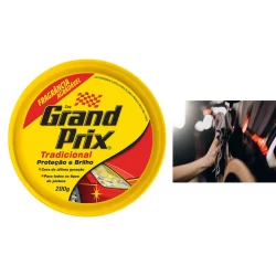 Cera em Pasta Tradicional Lata 200g Grand Prix 1 unidade - Cera Automotiva Auto Brilho Proteção UV
