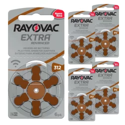 Pilha Auditiva 312 Rayovac Bateria Pr41 kit 30 unidades