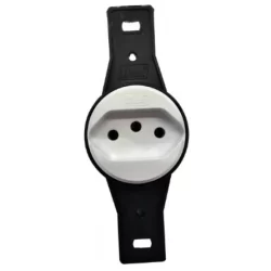 TOMADA 2P+T 20A REDONDA HASTE LONGA BRANCA PADRAO BRASIL BLUX