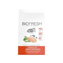 Ração Biofresh Para Gatos Castrados Frango - 7,5Kg