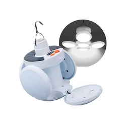 Luminária LED Ajustável Para Camping Pesca 5 Modos Carregamento USB Solar Ajustável Portátil