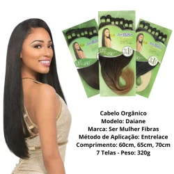 Cabelo Orgânico Liso Daiane 320 gramas