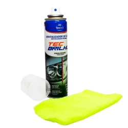 Removedor Revitalizador De Faróis Spray 150ml + Mini Flanela Limpeza Automotiva Carro Moto