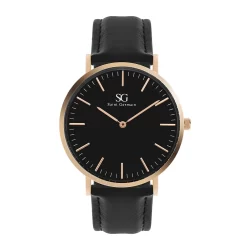 Relógio Masculino Preto Saint Germain Murray Black Rosé Gold 40mm