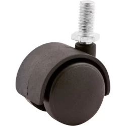 Rodizio Giratório Duplo 60mm 30kg Nylon Pino Rosca 10x15mm Vonder