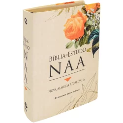 Bíblia de Estudo NAA | Letra Normal | Capa flexível linho | Lírica