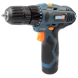 Parafusadeira Furadeira Mandril 3/8" Polegadas Bivolt Bateria 12V 1,3Ah Lítio Torque 26Nm - FortG