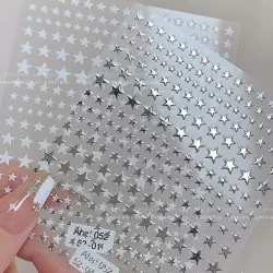 Autocolante Decorativo De Unhas Série Estrela 3D Menina Arte Material De Bricolagem