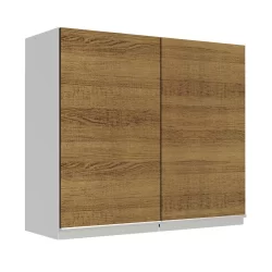 Armário de Cozinha Aéreo 70 cm 2 Portas Branco/Rustic Glamy Madesa