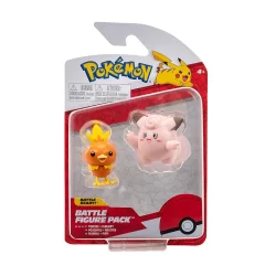 Pokémon -  2 Figuras De Ação Torchic e Clefairy - Sunny