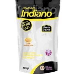 D.D. INDIANO HENE GEL  PRETO FORTE 180GR.