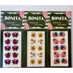 500 adesivos de unha 3d com pedras artesanal bonita adesivo