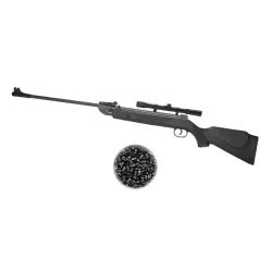 Carabina Pressão Ranger Black 5,5 + Luneta 4x20 + Chumbinho