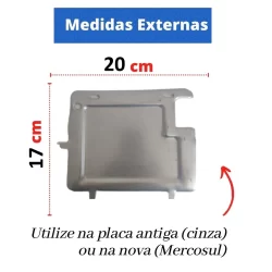 KIT 10 Suporte Protetor Moldura Placa Moto Padrão Novo Mercosul Universal Honda YAMAHA