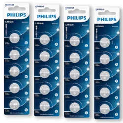Pilha CR2032 3V Philips Bateria Moeda kit 20 unidades