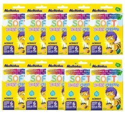 Massinha de Modelar Soft Baby Colors 90g Acrilex - Kit 10 Caixas