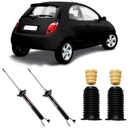 2 Amortecedor Ford Ka 97 A 2007 Traseiro Cofap E Kit