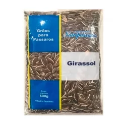 Semente Nutripássaros Girassol Para Pássaros 500g