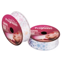 Fita de Cetim ECF003TR 15mm - Cor 061 - Flocos de Neve Degradê Candy - Rolo 10 metros  - 1 unid