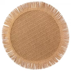 LUGAR AMERICANO REDONDO FRANJA PARA MESA 38CM DIAMENTRO 1 UNIDADE (JOGO AMERICANO)