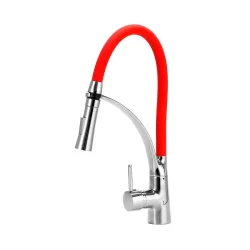 Torneira para cozinha Gourmet Misturador Monocomando Solimões Pingoo - Vermelho