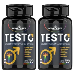 Unne+Caps - TESTO - Suplemento 100%natural 1. 2 e 3 unidades de 120caps com 500mg