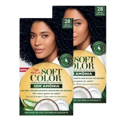 Tintura Soft Color Sem Amônia Preto Azulado 28 Kit | Kit com duas unidades