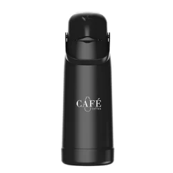 Garrafa Térmica Grande 1,8 Litros Cor Preta Magic Pump Para Café Termolar