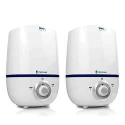 Combo 2 Umidificadores UMI POP HEALTH 2,3L Dellamed Branco Bivolt