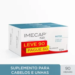 Imecap Hair Leve 90 Pague 60 Capsulas Cabelos E Unhas