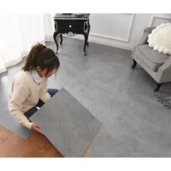 5㎡ Adesivo de Piso Mármore Moderno Antiderrapante Lavável 60x60cm vinílico