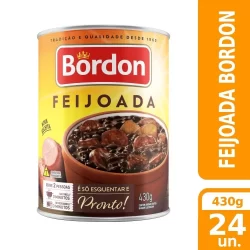 Feijoada em Lata Bordon 430g - Embalagem com 24 Unidades