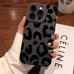Leopardo Design Lente Da Câmera Caso De Telefone Para iPhone 16 15 14 13 12 11 Pro Max 16e XS XR X 7 8 Plus SE2020 Macio