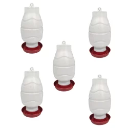 Kit 5 Bebedouro Para Aves 5L Com Rosca