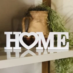Enfeite decorativo letreiro Home - Decoração para Estante/Sala Várias Cores