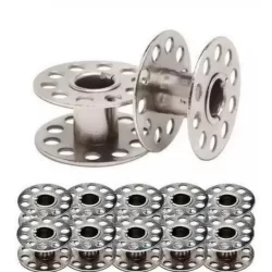 Kit 10 Bobina Carretilha de Metal Alta Maquina Domestica - 1222