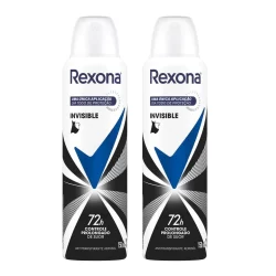 Kit 2 Desodorante Rexona Invisible Aerosol Antitranspirante 48h 150ml