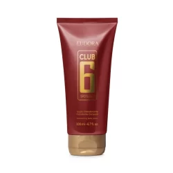 Loção Hidratante Desodorante Corporal Club 6 200ml Cuidado masculino diário Eudora