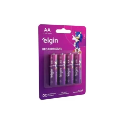 Pilha Recarregável AA Comum 2.700Mah Blister com 4 Unidades